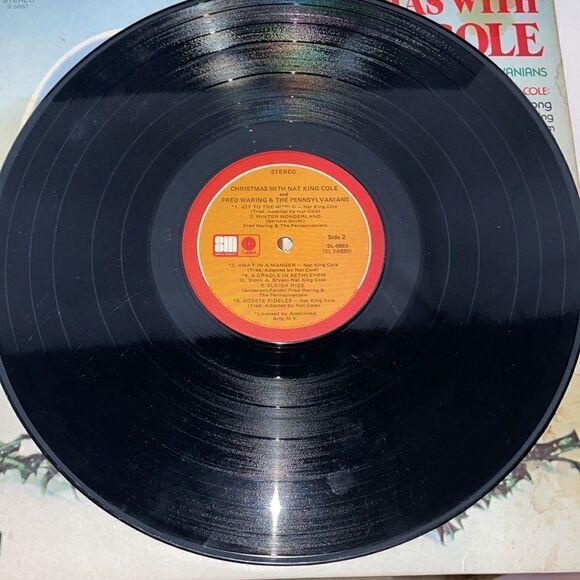 Christmas with Nate king Cole vinyl record - Picture 5 of 8